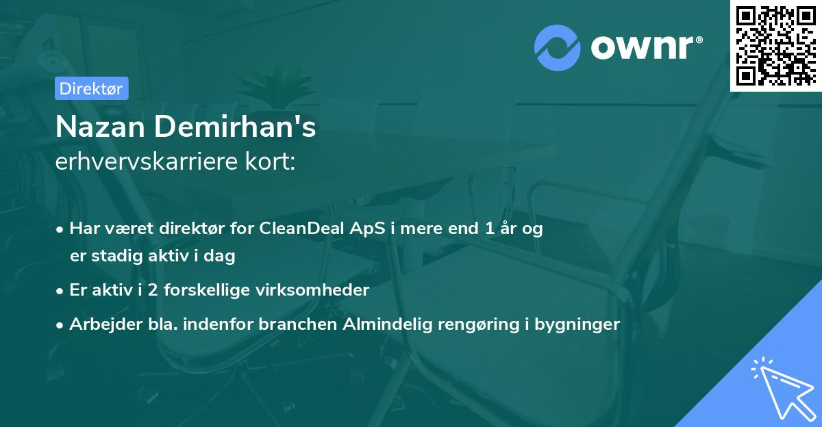 Nazan Demirhan's erhvervskarriere kort