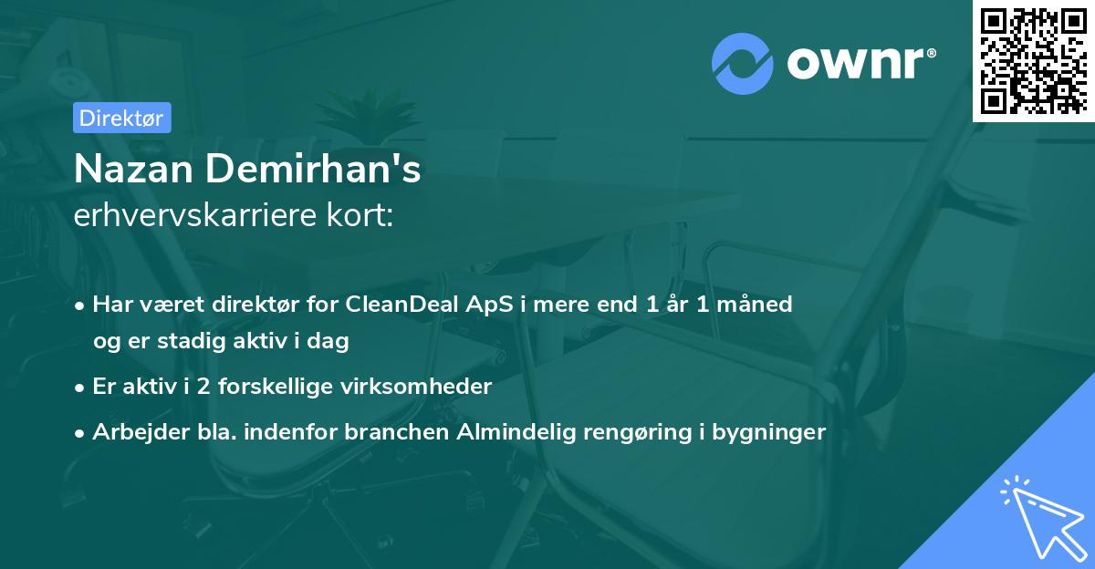 Nazan Demirhan's erhvervskarriere kort