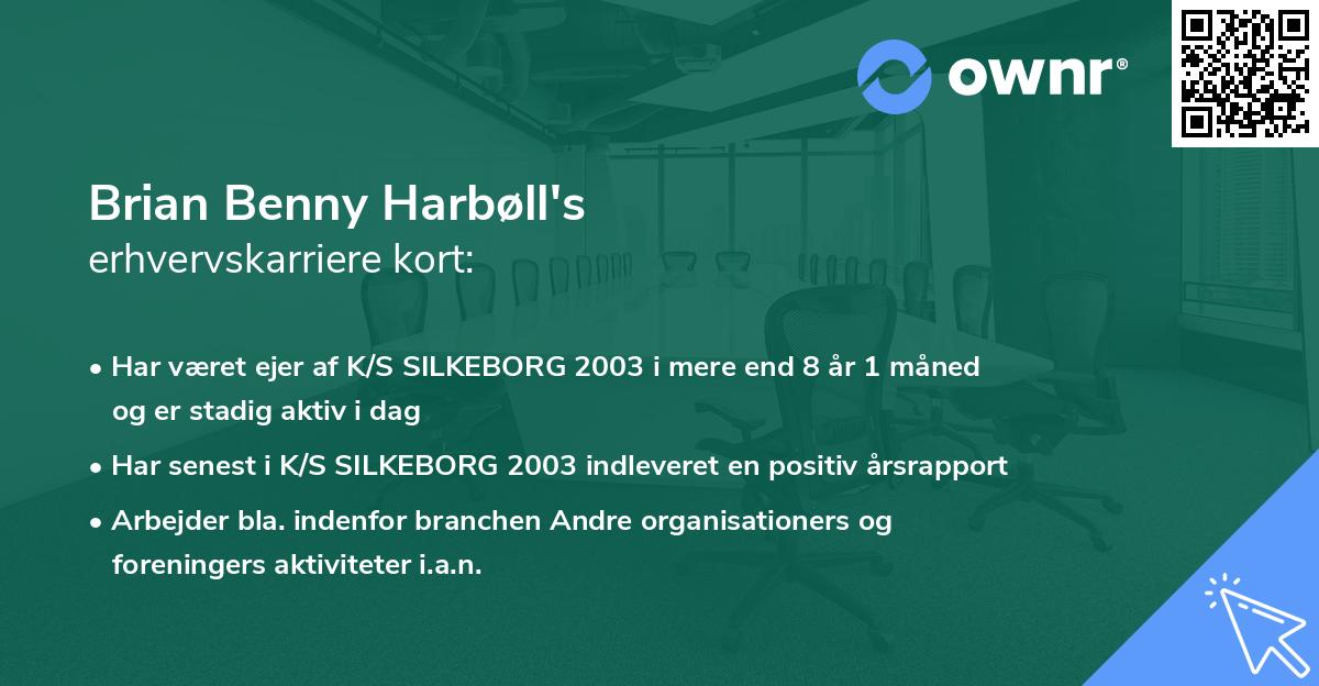 Brian Benny Harbøll's erhvervskarriere kort