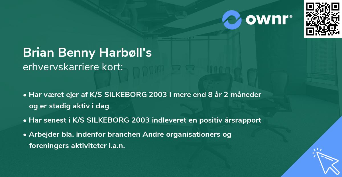 Brian Benny Harbøll's erhvervskarriere kort