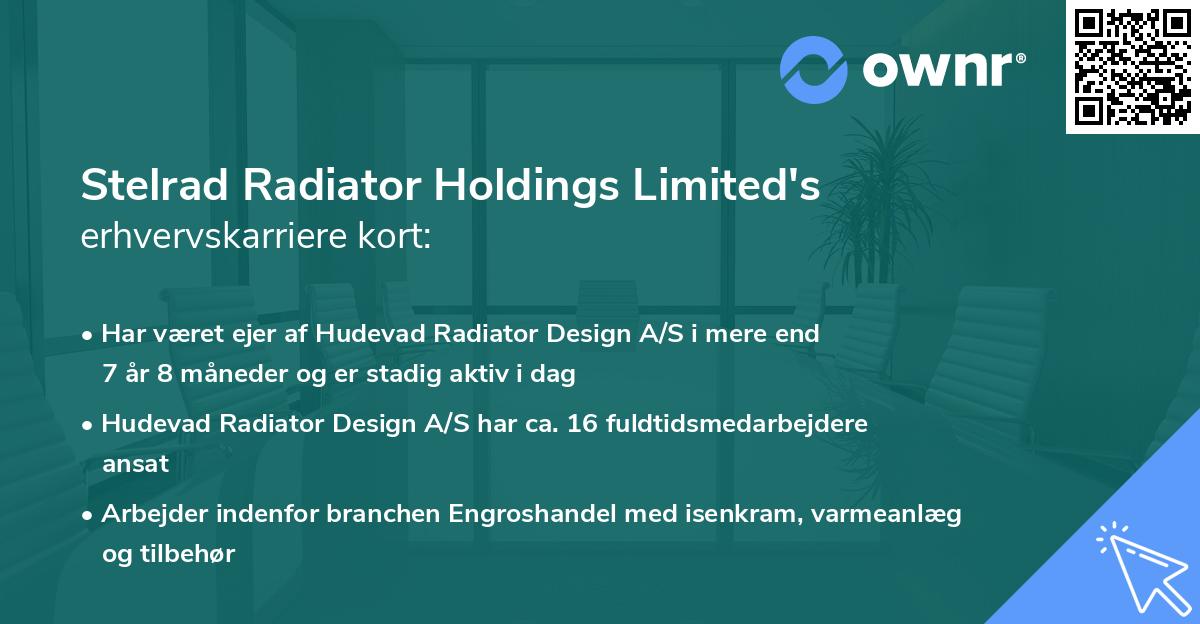 Stelrad Radiator Holdings Limited's erhvervskarriere kort