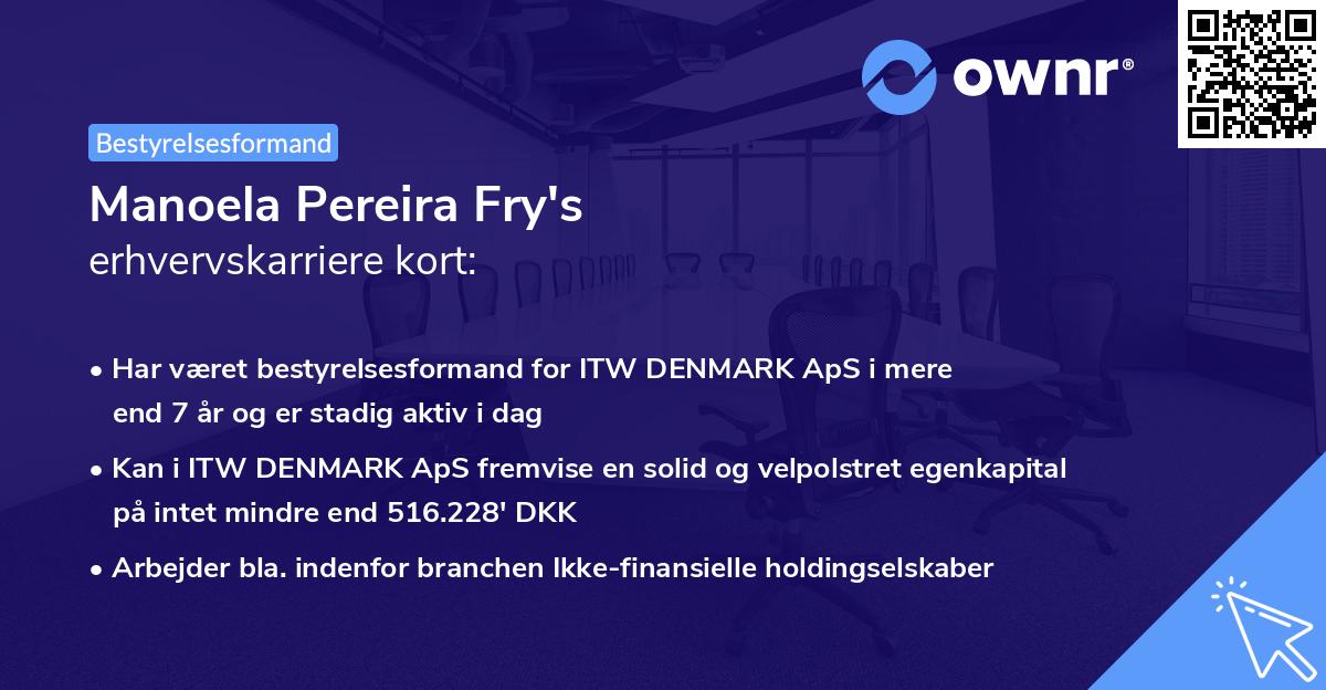 Manoela Pereira Fry's erhvervskarriere kort