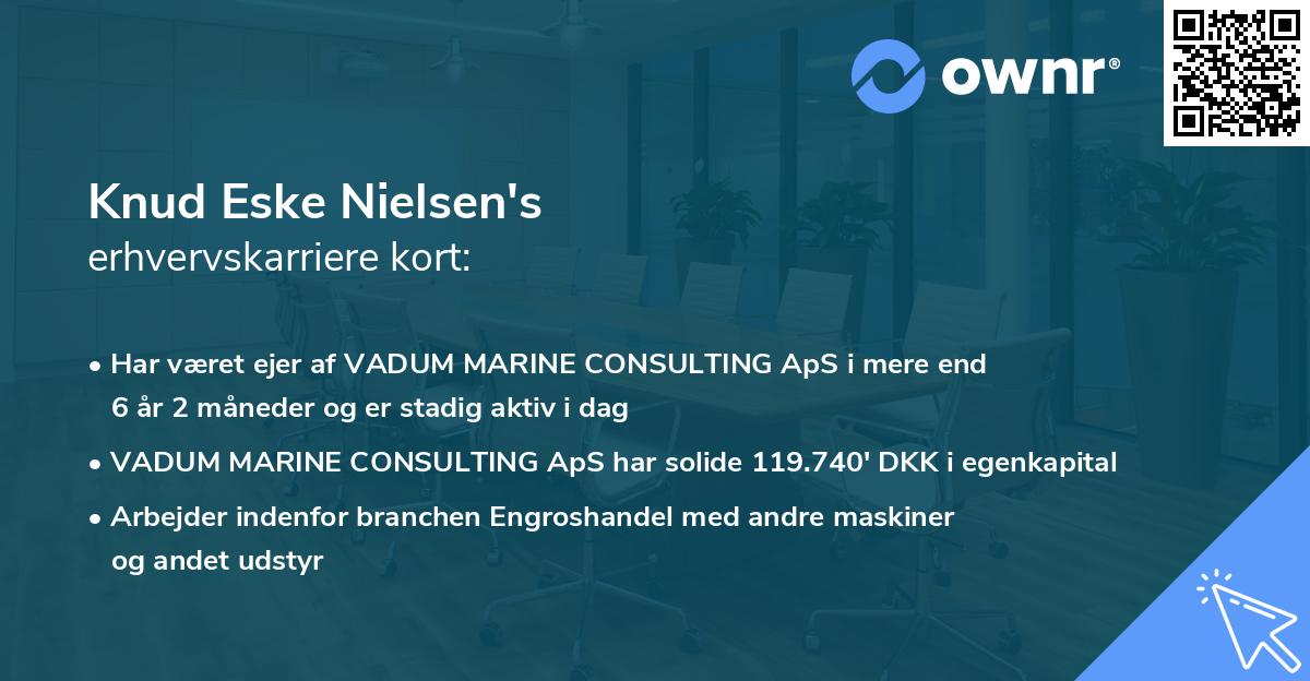 Knud Eske Nielsen's erhvervskarriere kort