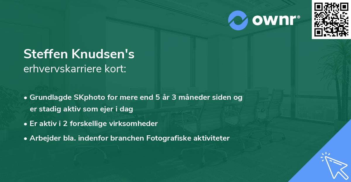 Steffen Knudsen's erhvervskarriere kort