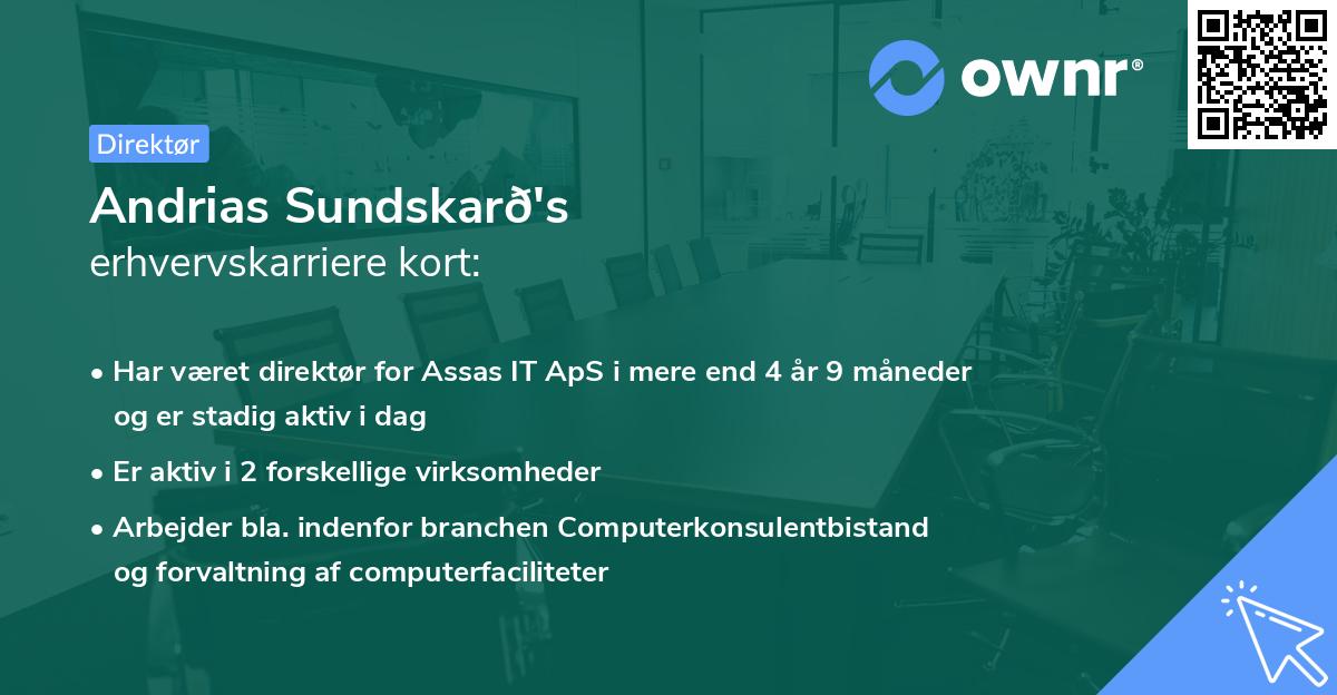Andrias Sundskarð's erhvervskarriere kort