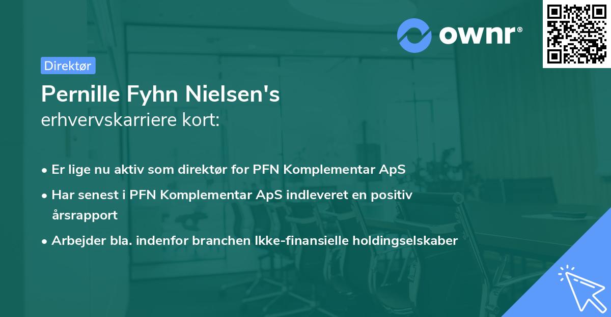 Pernille Fyhn Nielsen's erhvervskarriere kort