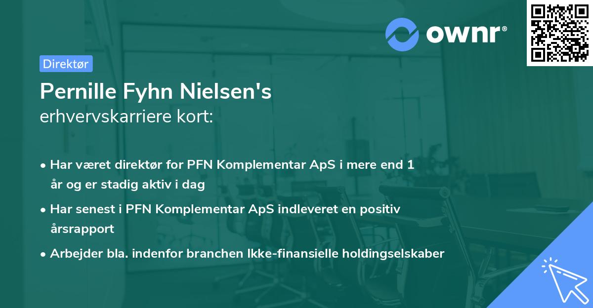 Pernille Fyhn Nielsen's erhvervskarriere kort