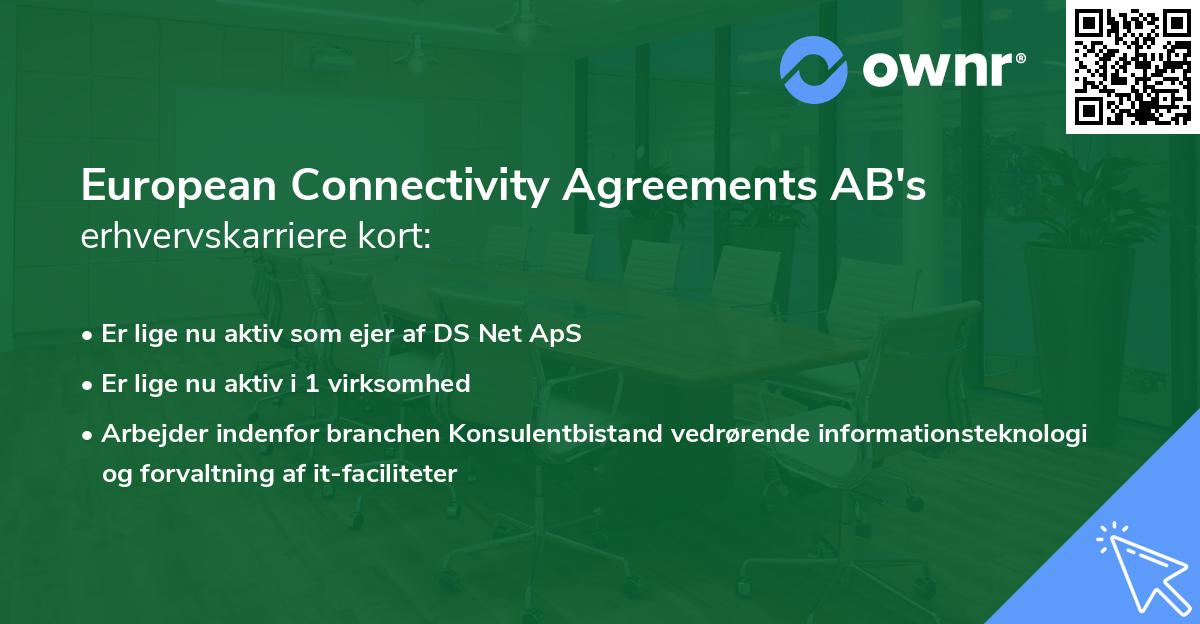 European Connectivity Agreements AB's erhvervskarriere kort