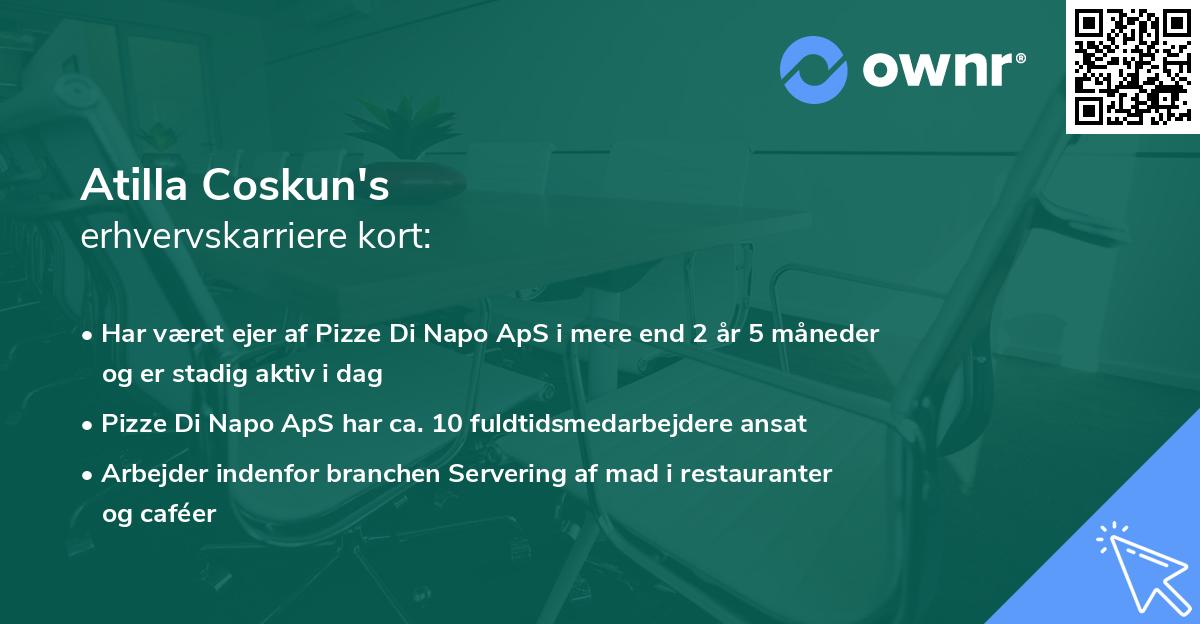 Atilla Coskun's erhvervskarriere kort