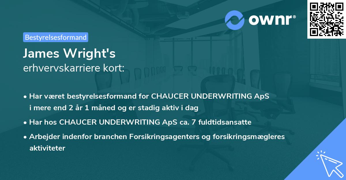 James Wright's erhvervskarriere kort