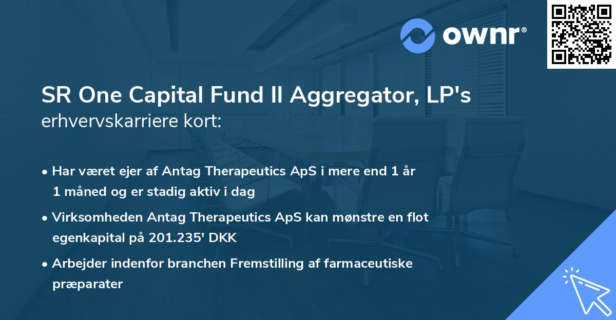 SR One Capital Fund II Aggregator, LP's erhvervskarriere kort