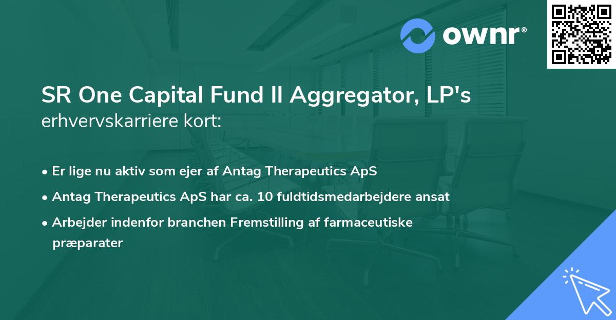 SR One Capital Fund II Aggregator, LP's erhvervskarriere kort