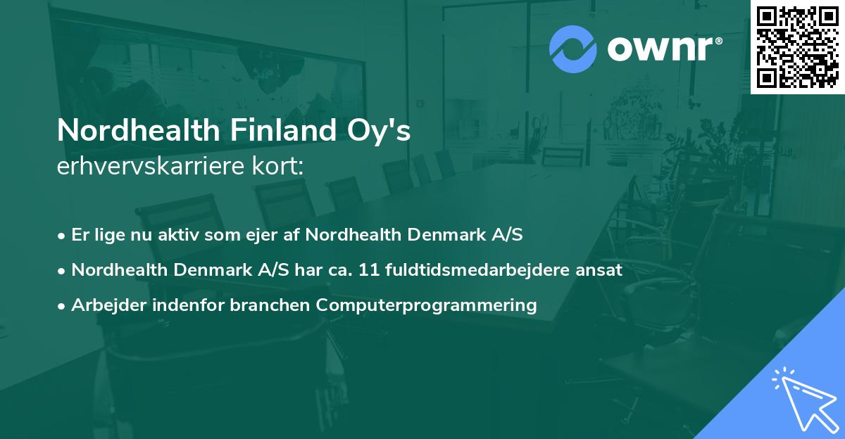 Nordhealth Finland Oy's erhvervskarriere kort