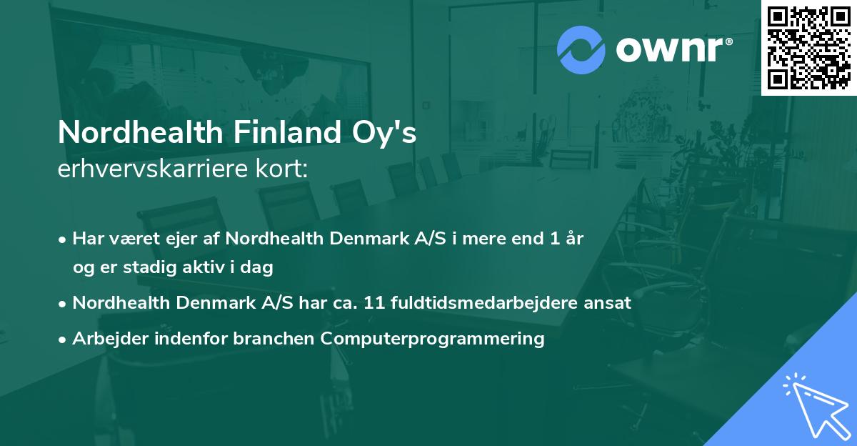 Nordhealth Finland Oy's erhvervskarriere kort