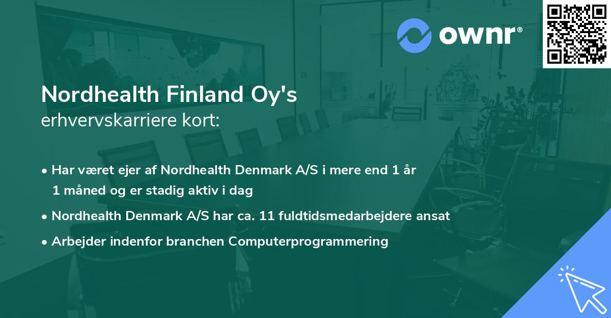 Nordhealth Finland Oy's erhvervskarriere kort