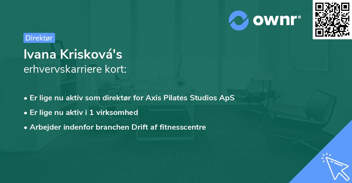 Ivana Krisková's erhvervskarriere kort