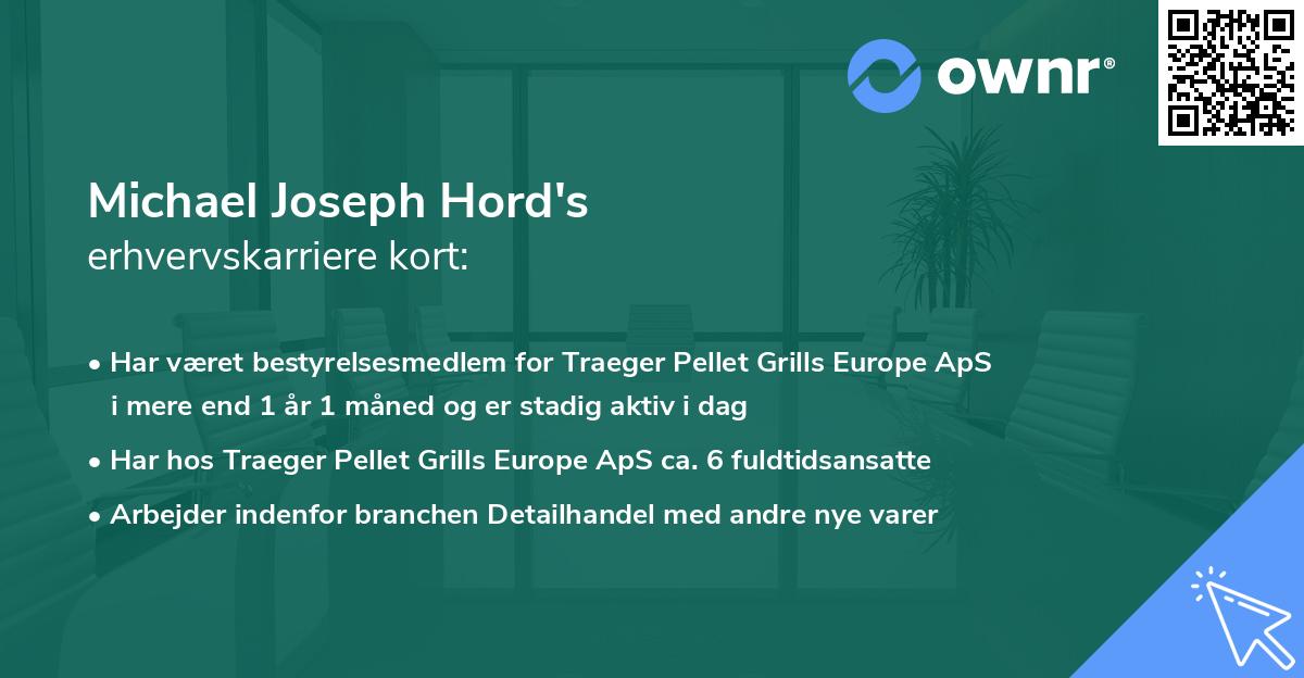 Michael Joseph Hord's erhvervskarriere kort