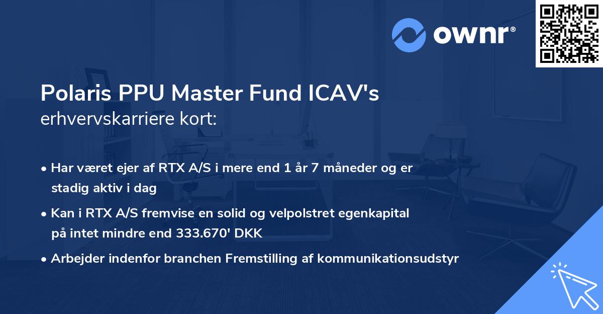 Polaris PPU Master Fund ICAV's erhvervskarriere kort