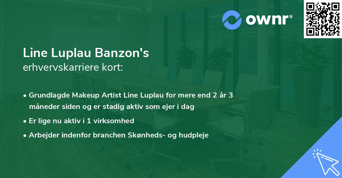 Line Luplau Banzon's erhvervskarriere kort