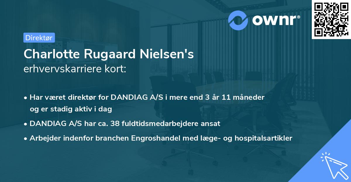 Charlotte Rugaard Nielsen's erhvervskarriere kort