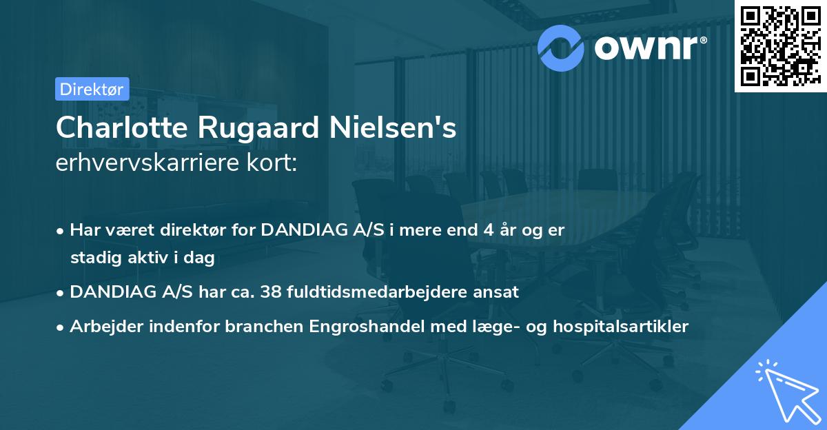 Charlotte Rugaard Nielsen's erhvervskarriere kort
