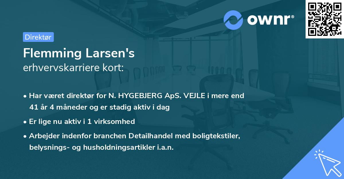 Flemming Larsen's erhvervskarriere kort