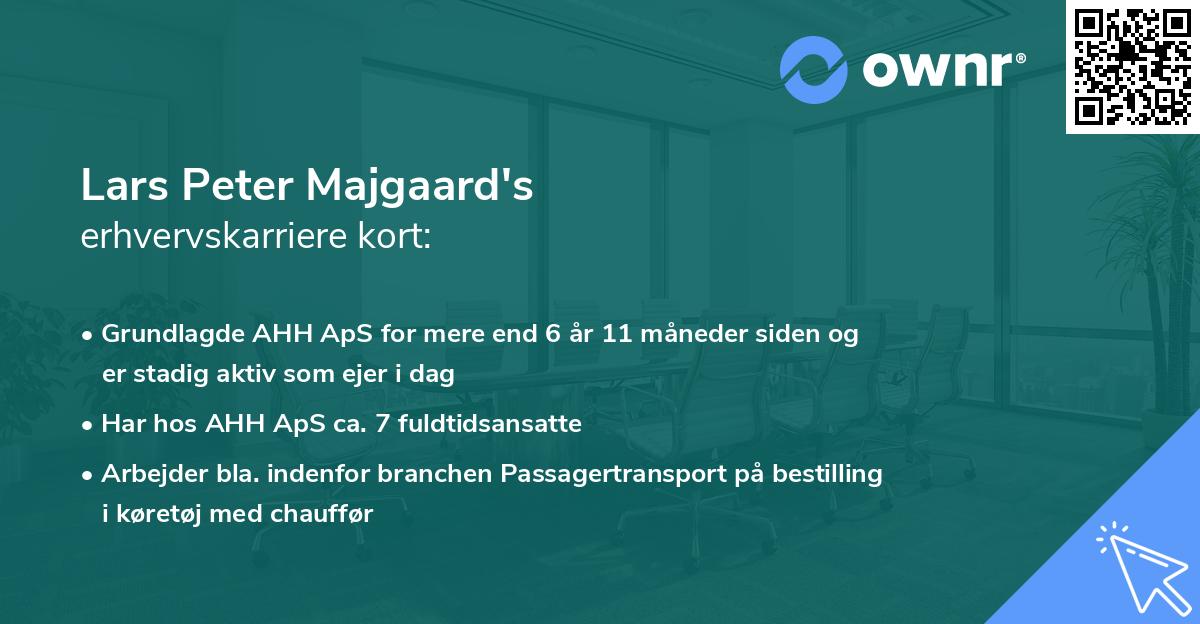Lars Peter Majgaard's erhvervskarriere kort