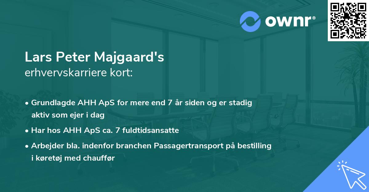 Lars Peter Majgaard's erhvervskarriere kort