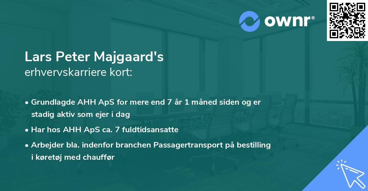 Lars Peter Majgaard's erhvervskarriere kort