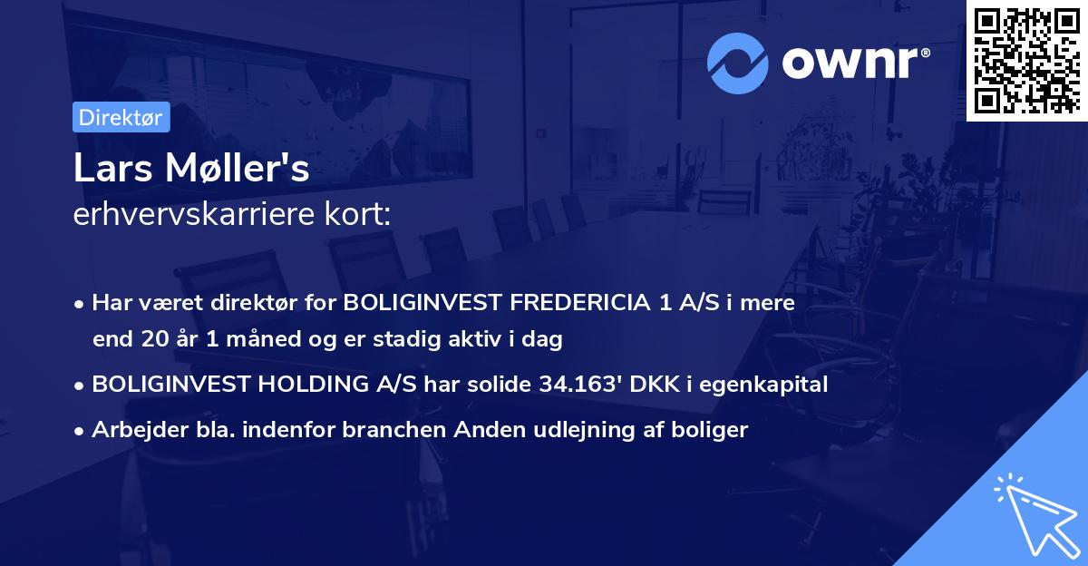 Lars Møller's erhvervskarriere kort