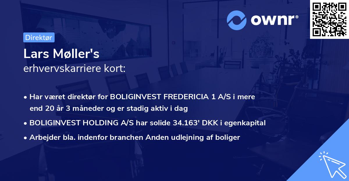 Lars Møller's erhvervskarriere kort