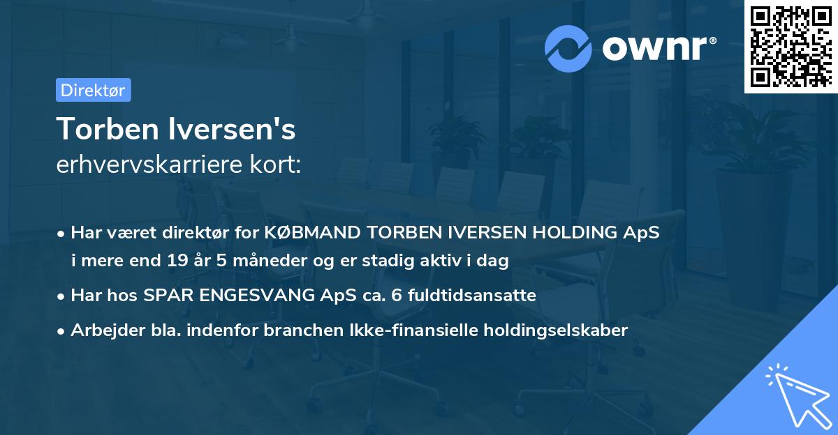 Torben Iversen's erhvervskarriere kort