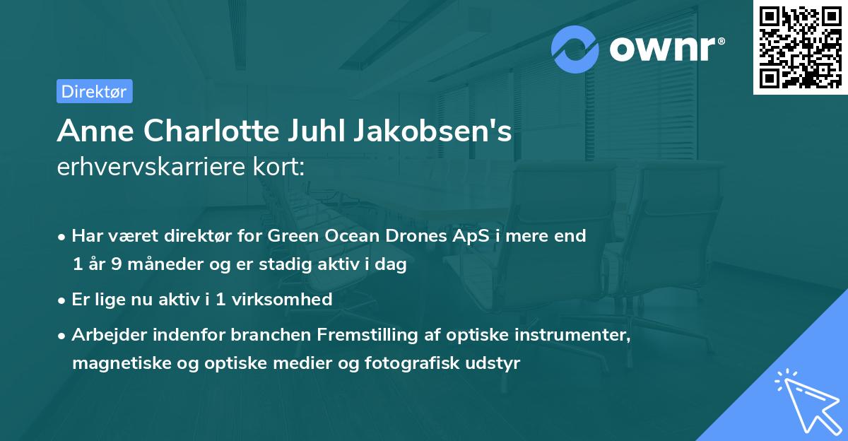Anne Charlotte Juhl Jakobsen's erhvervskarriere kort