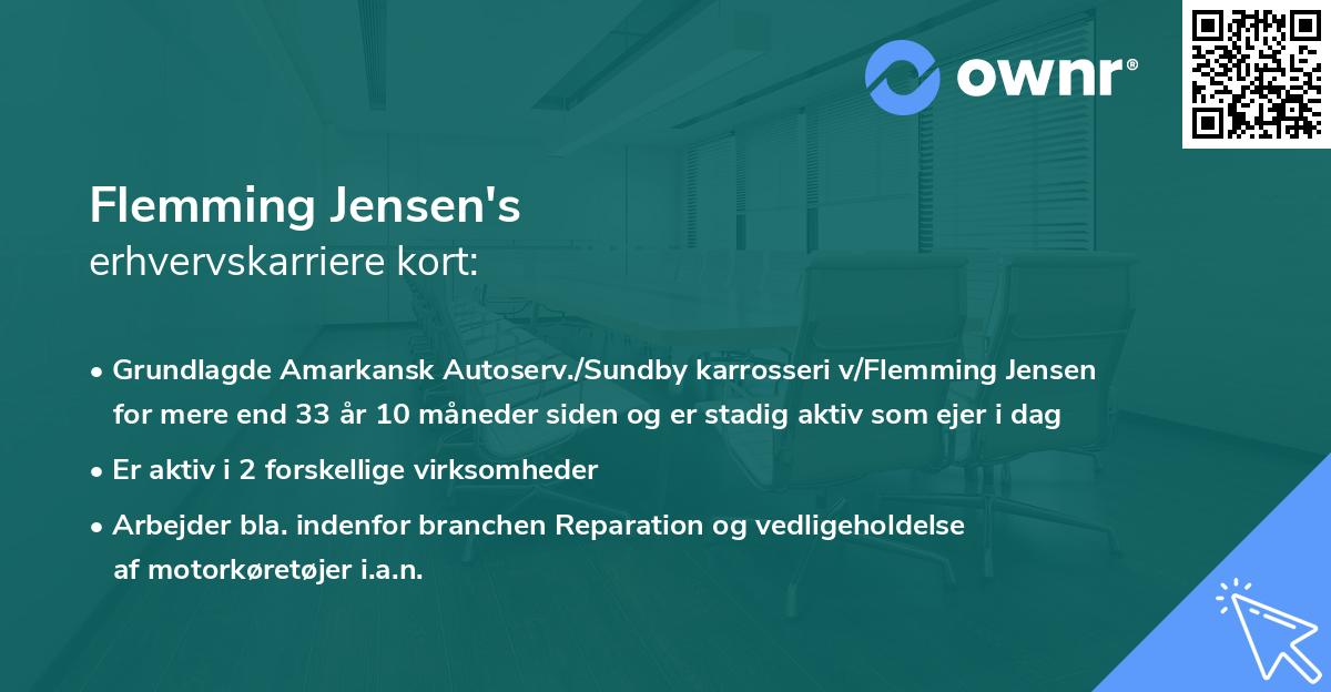 Flemming Jensen's erhvervskarriere kort