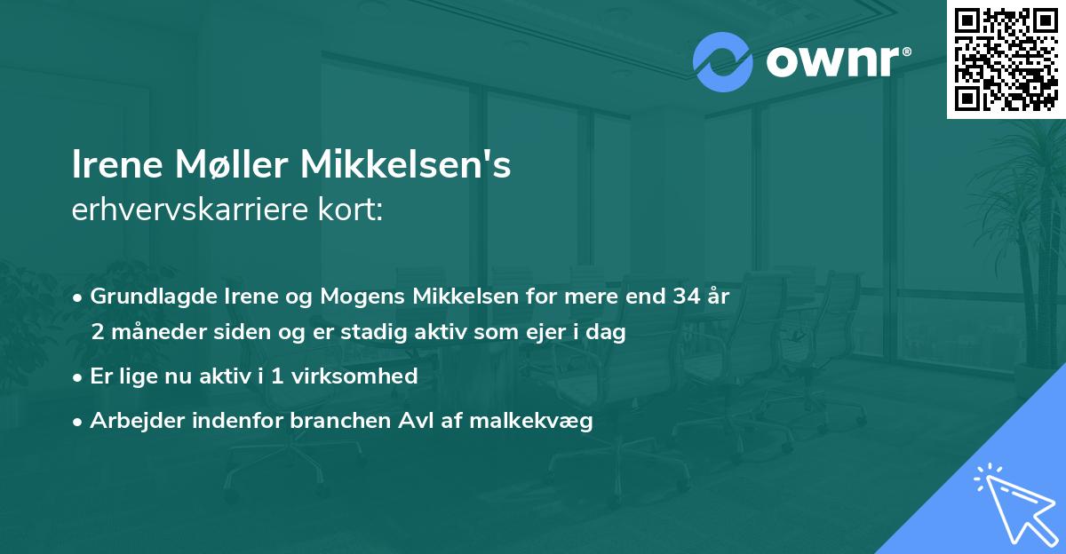 Irene Møller Mikkelsen's erhvervskarriere kort