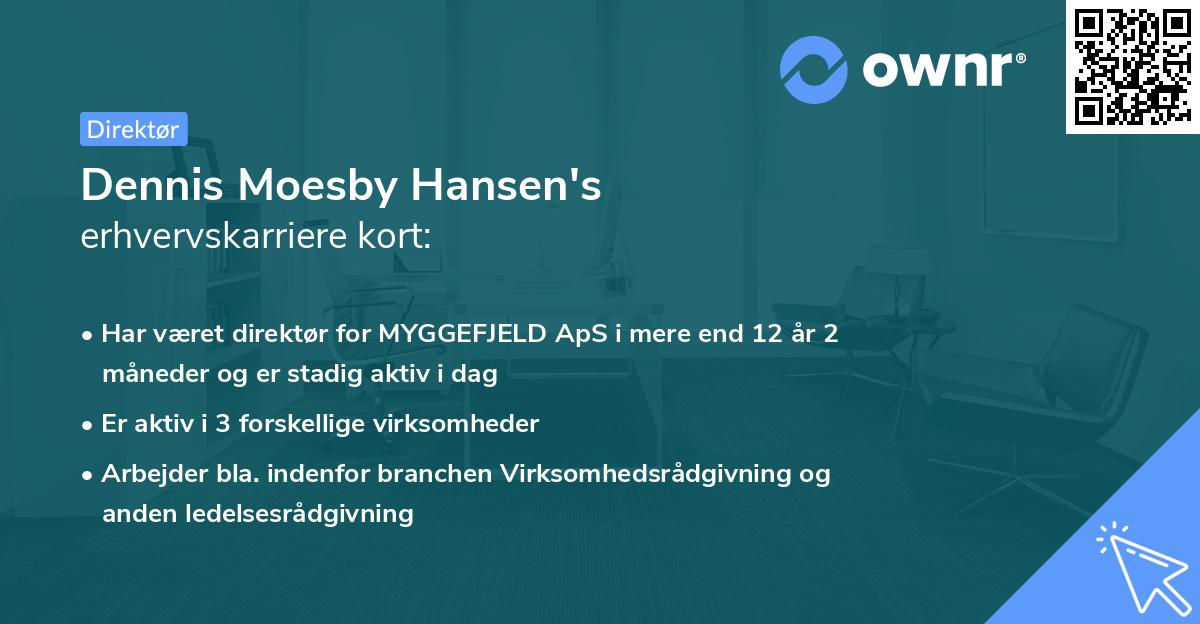 Dennis Moesby Hansen's erhvervskarriere kort