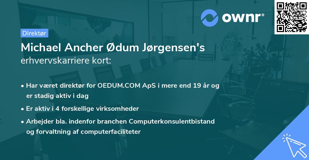 Michael Ancher Ødum Jørgensen's erhvervskarriere kort
