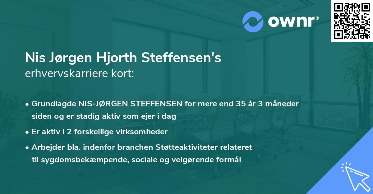 Nis Jørgen Hjorth Steffensen's erhvervskarriere kort