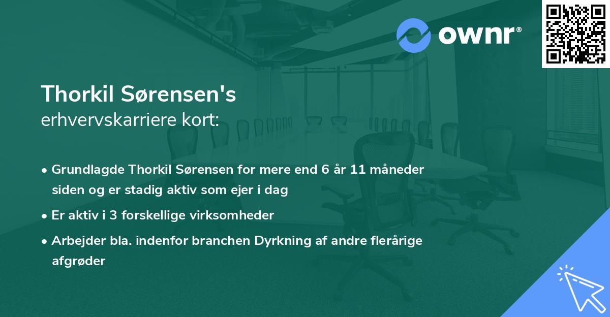 Thorkil Sørensen's erhvervskarriere kort