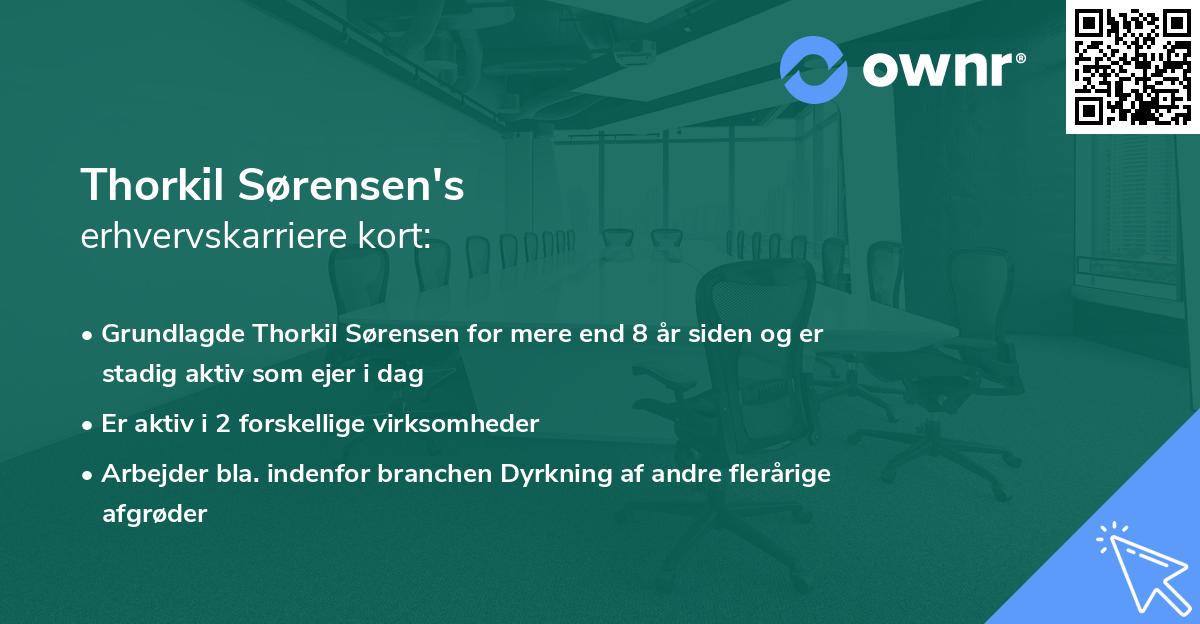 Thorkil Sørensen's erhvervskarriere kort