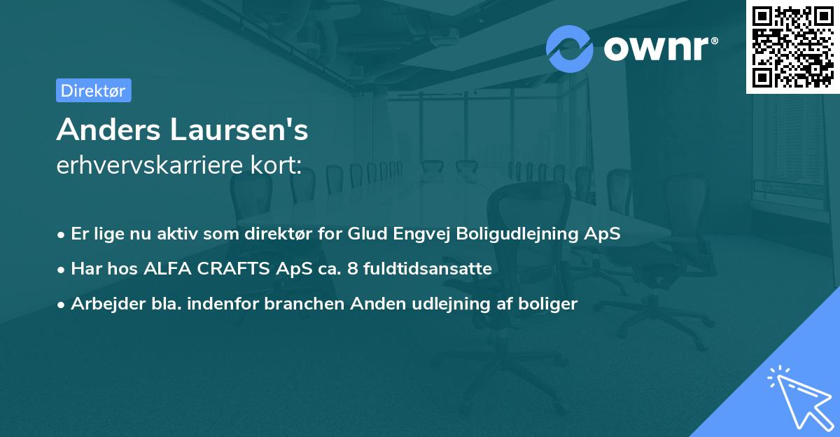 Anders Laursen's erhvervskarriere kort