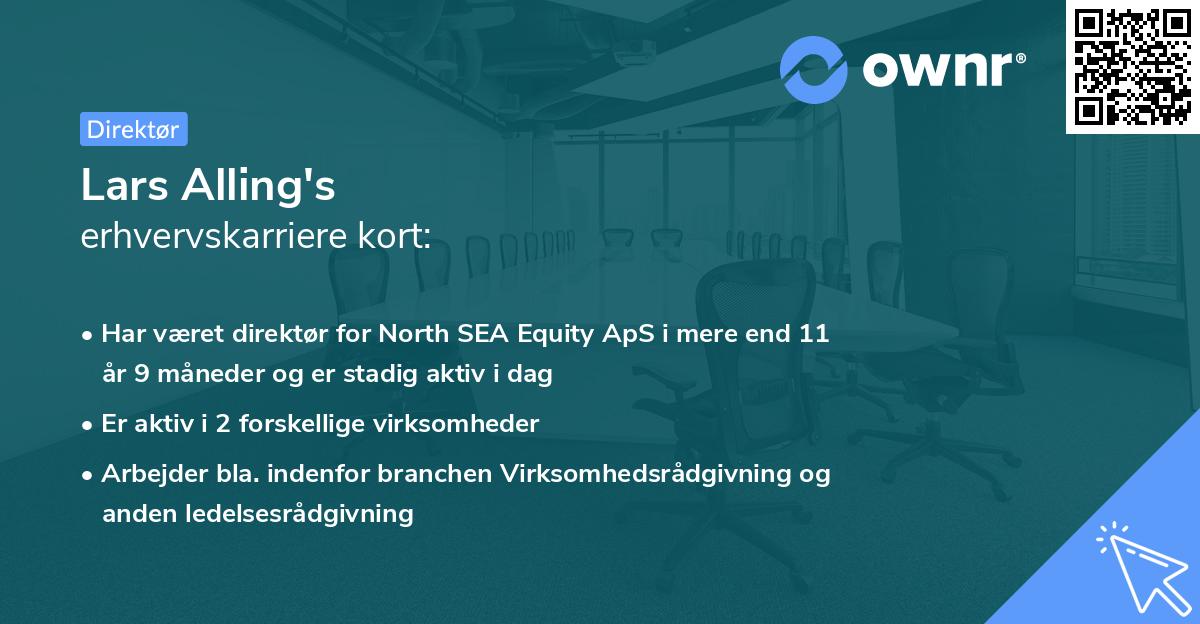 Lars Alling's erhvervskarriere kort