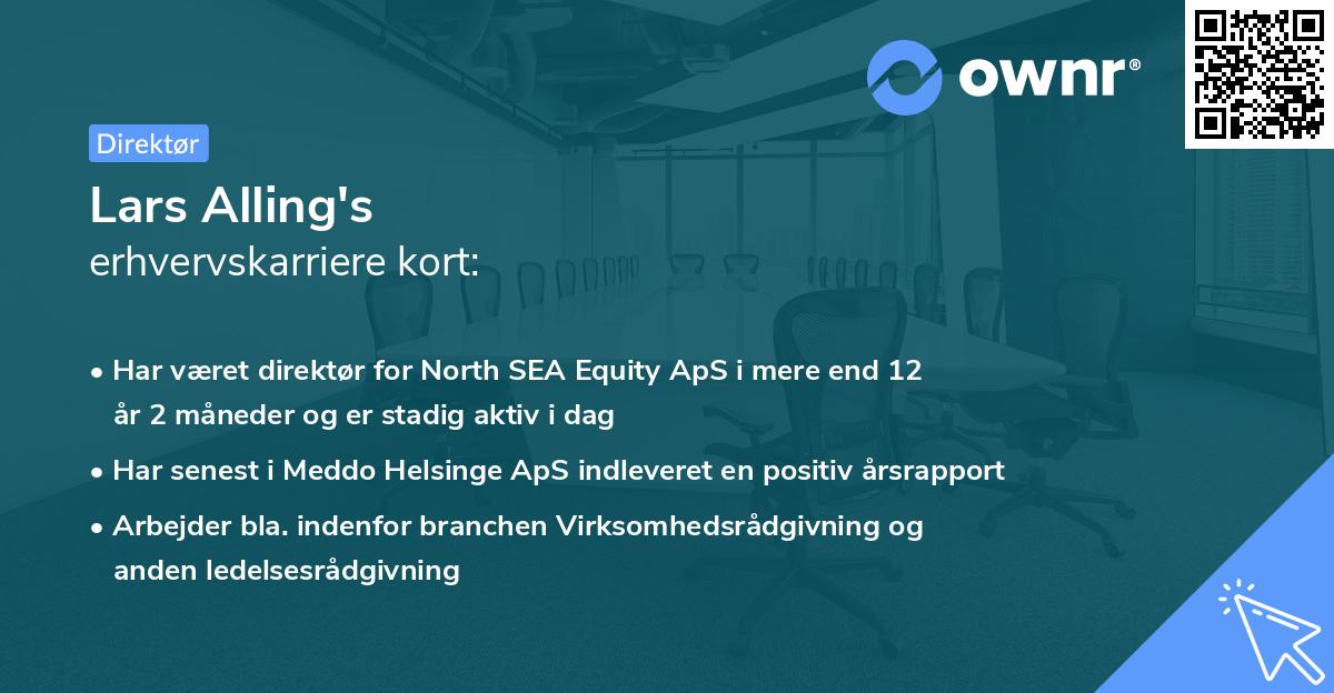 Lars Alling's erhvervskarriere kort