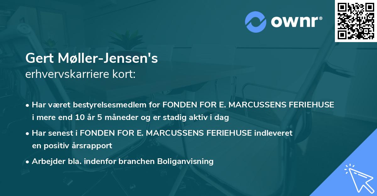 Gert Møller-Jensen's erhvervskarriere kort