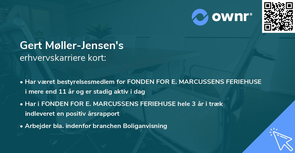 Gert Møller-Jensen's erhvervskarriere kort