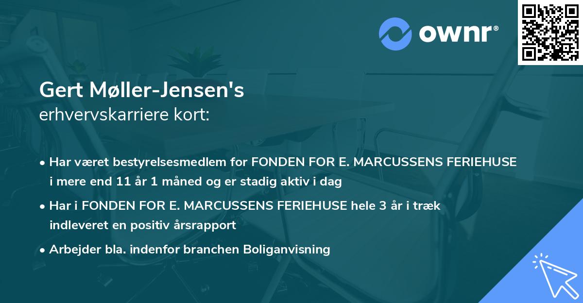 Gert Møller-Jensen's erhvervskarriere kort