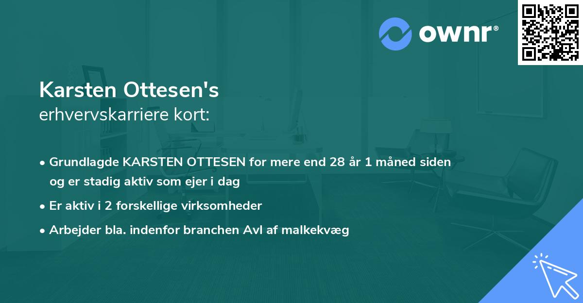Karsten Ottesen's erhvervskarriere kort