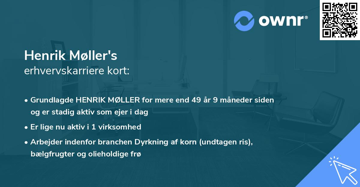 Henrik Møller's erhvervskarriere kort