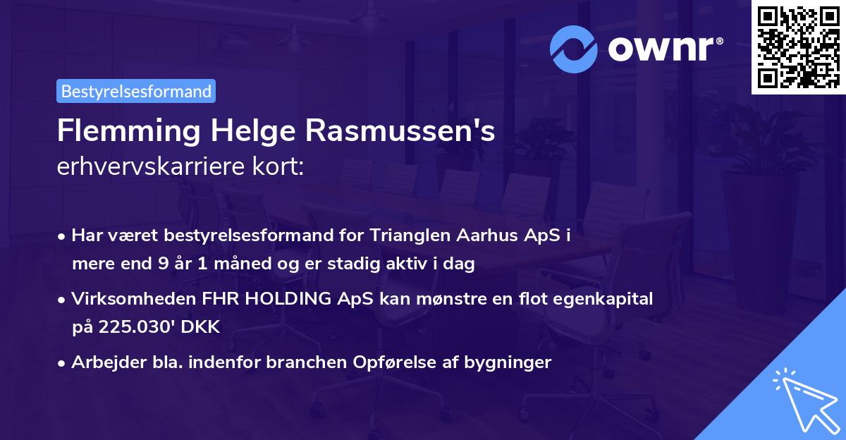 Flemming Helge Rasmussen's erhvervskarriere kort