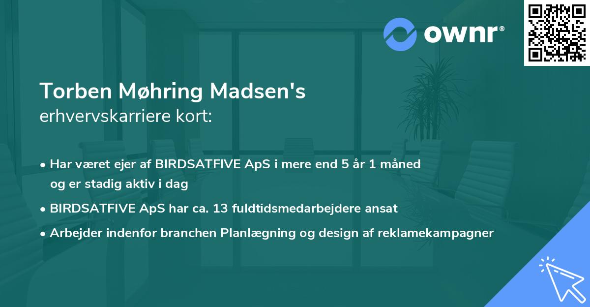 Torben Møhring Madsen's erhvervskarriere kort